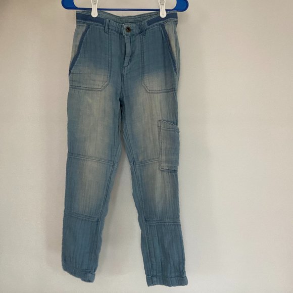 Universal Thread rippled high waist jeans with cargo pocket - Picture 1 of 4